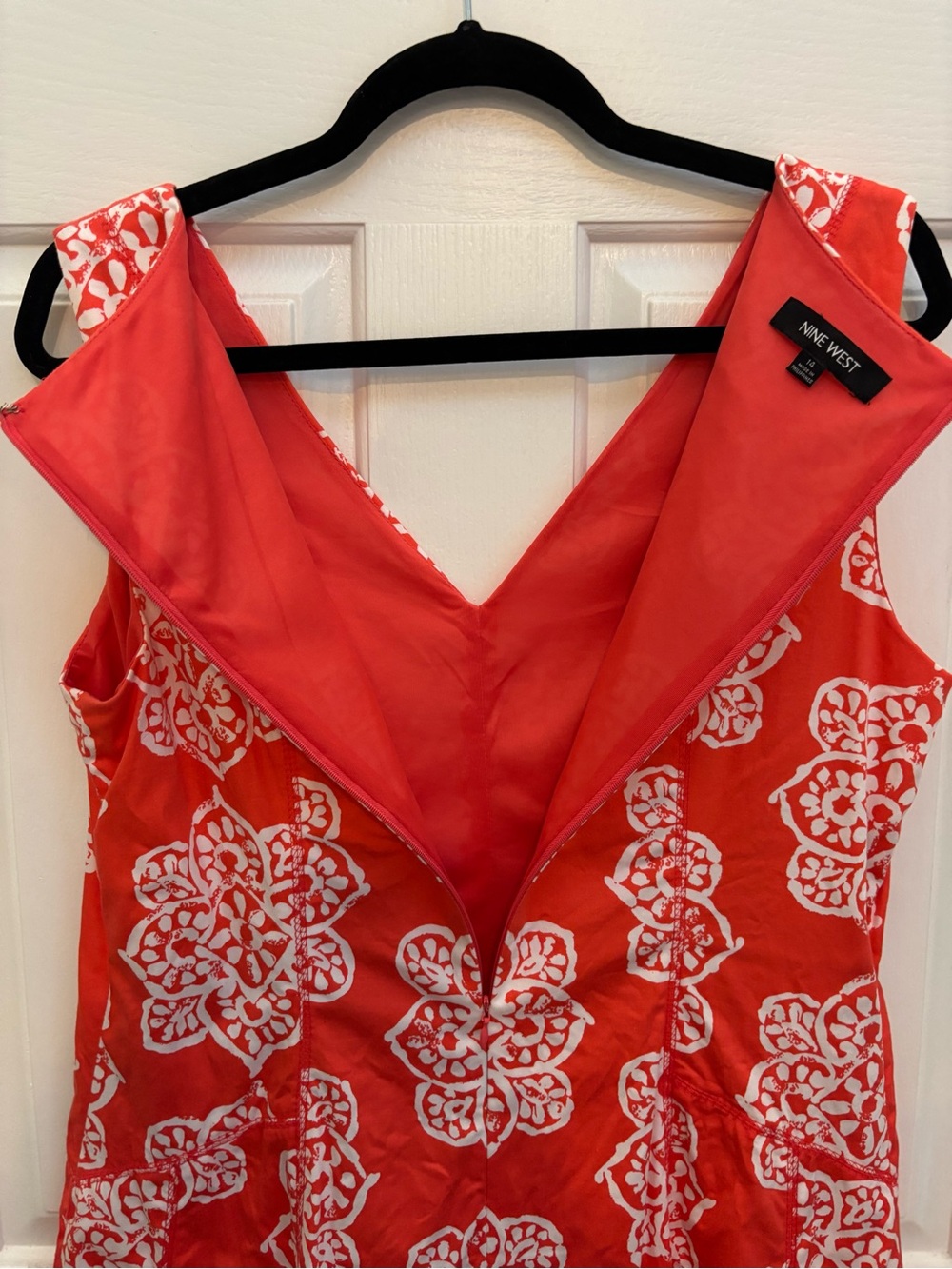 Nine West Coral A-line Fit and Flare Dress Plus Size 14 - Picture 9 of 15